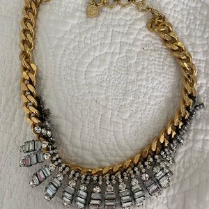 Gold necklace with bling